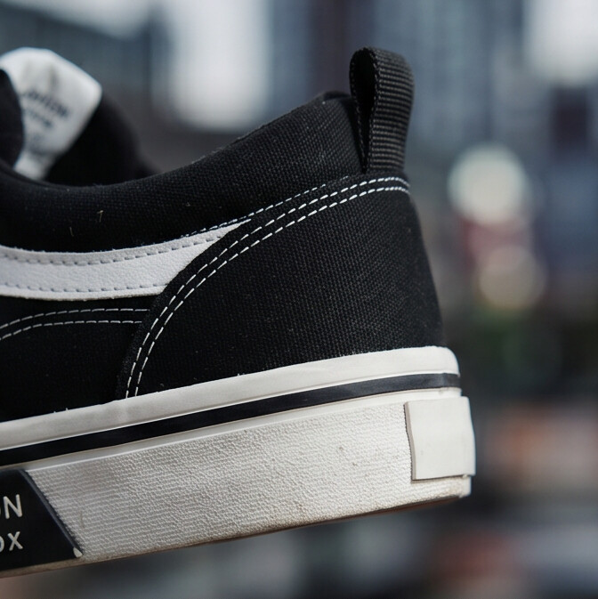 WaveStitch — Low-Top Canvas Sneaker with Contrast Detail