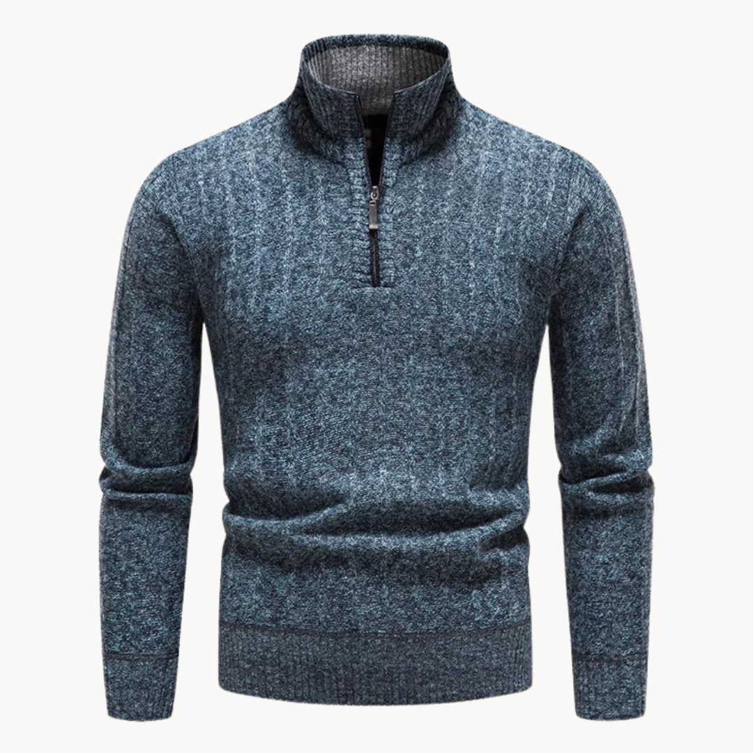 Freddie Quarter Zip Sweater | Ponty