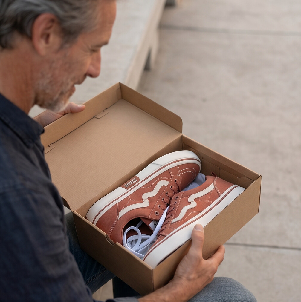 WaveStitch — Low-Top Canvas Sneaker with Contrast Detail