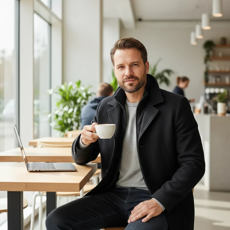 Peaky • Two-Piece Men’s Coat for Style and Warmth