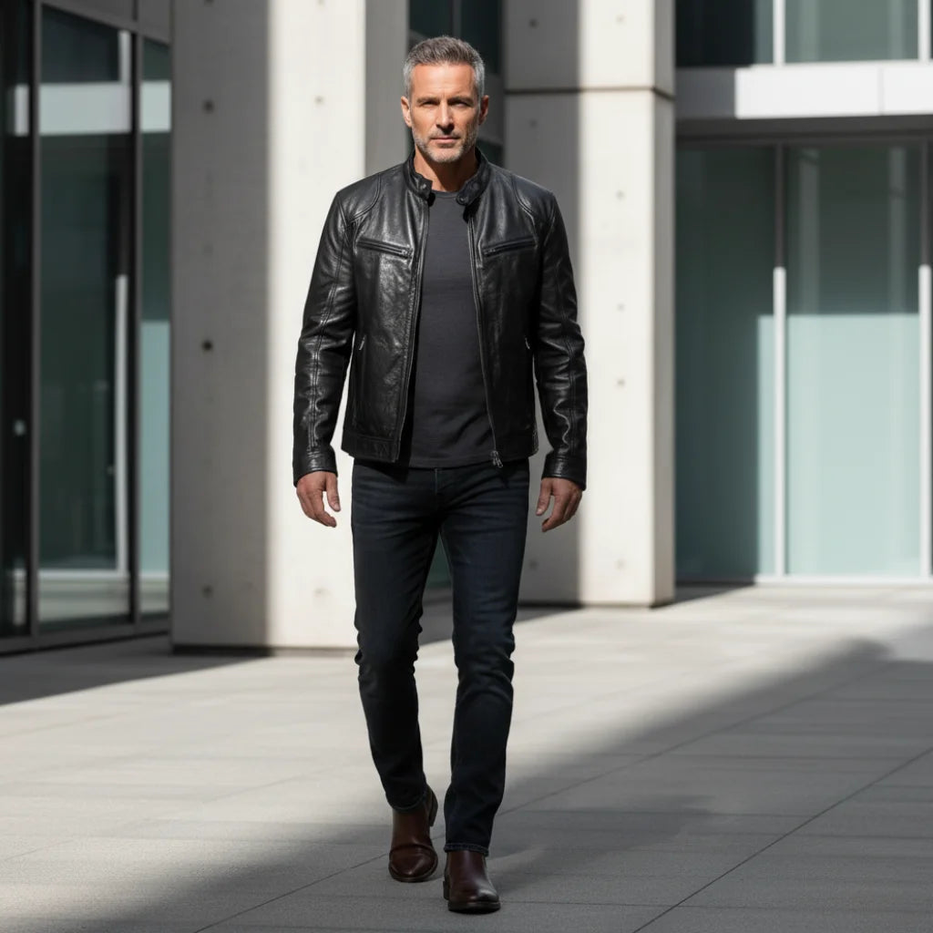 Trenton Leather Men's Jacket • Ponty