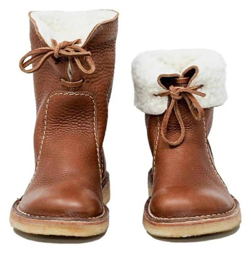 Waterproof Leather Polar Boots With Wool Lining | Ponty