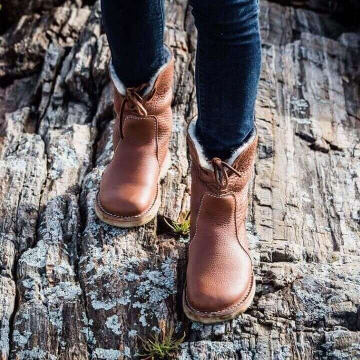 Waterproof Leather Polar Boots With Wool Lining | Ponty