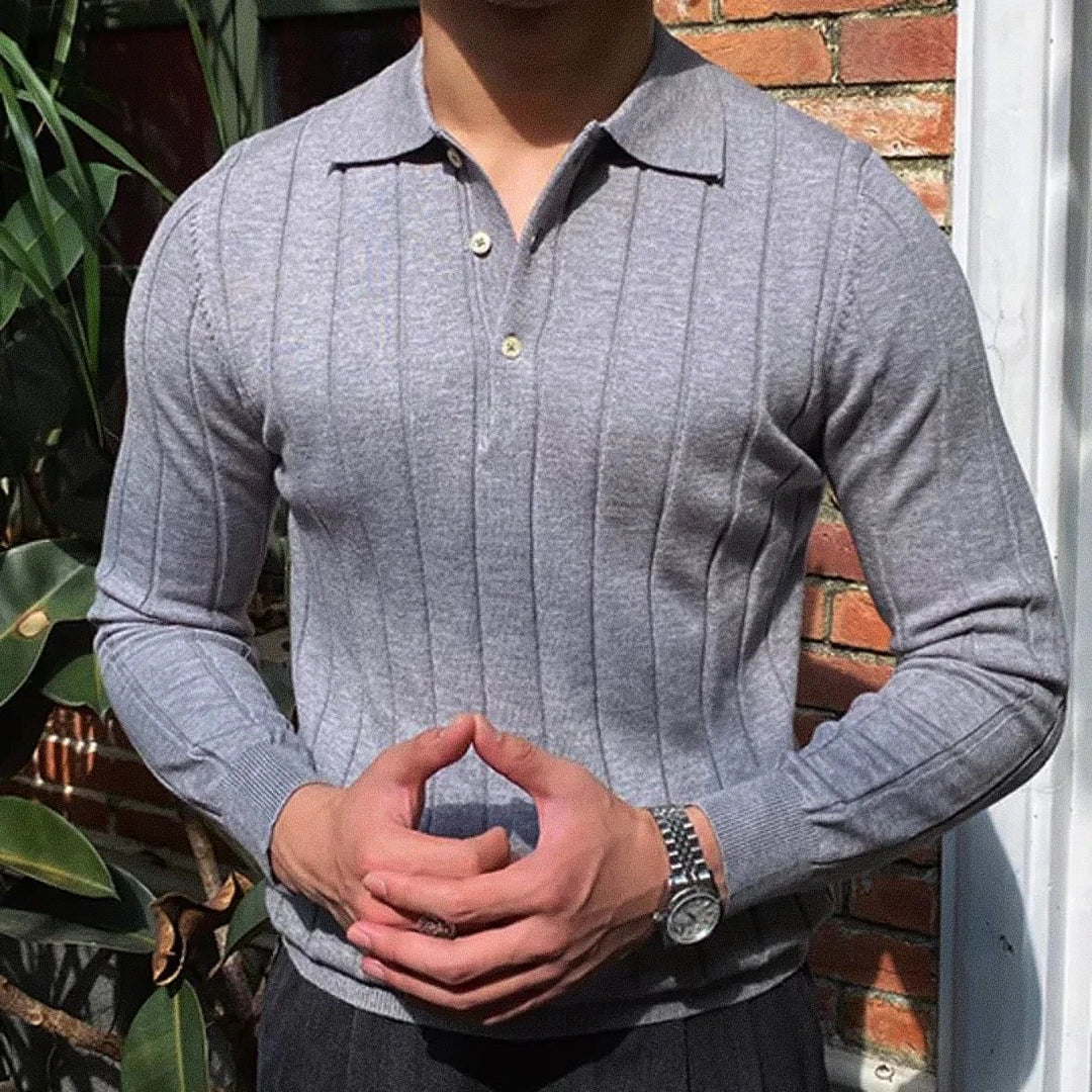 Men’s Polo Shirt Long Sleeve Reus | Ponty