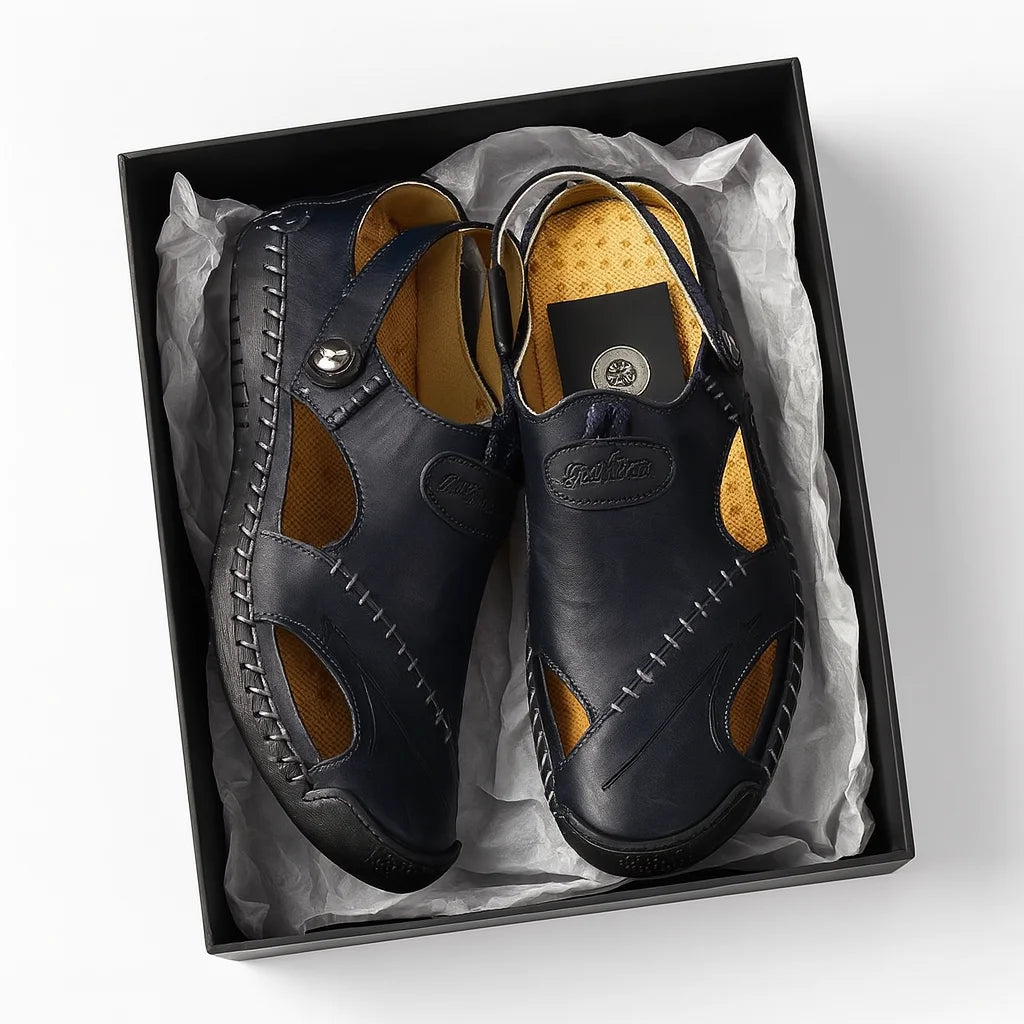 Orthopedic Leather Sandals • Ponty