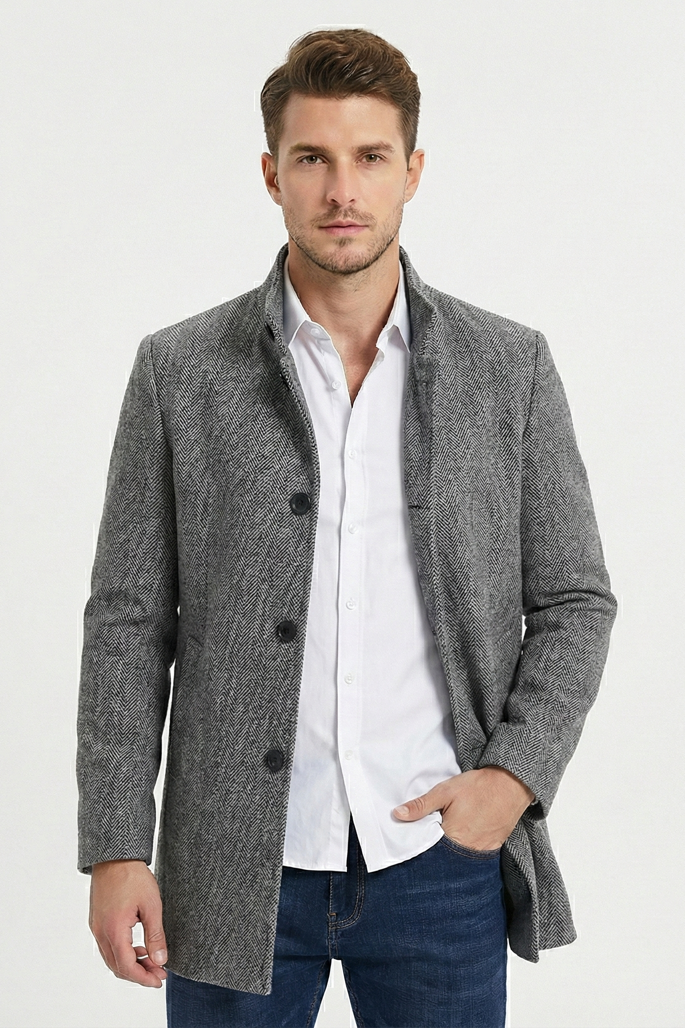 Long Button Up Jacket | Ponty