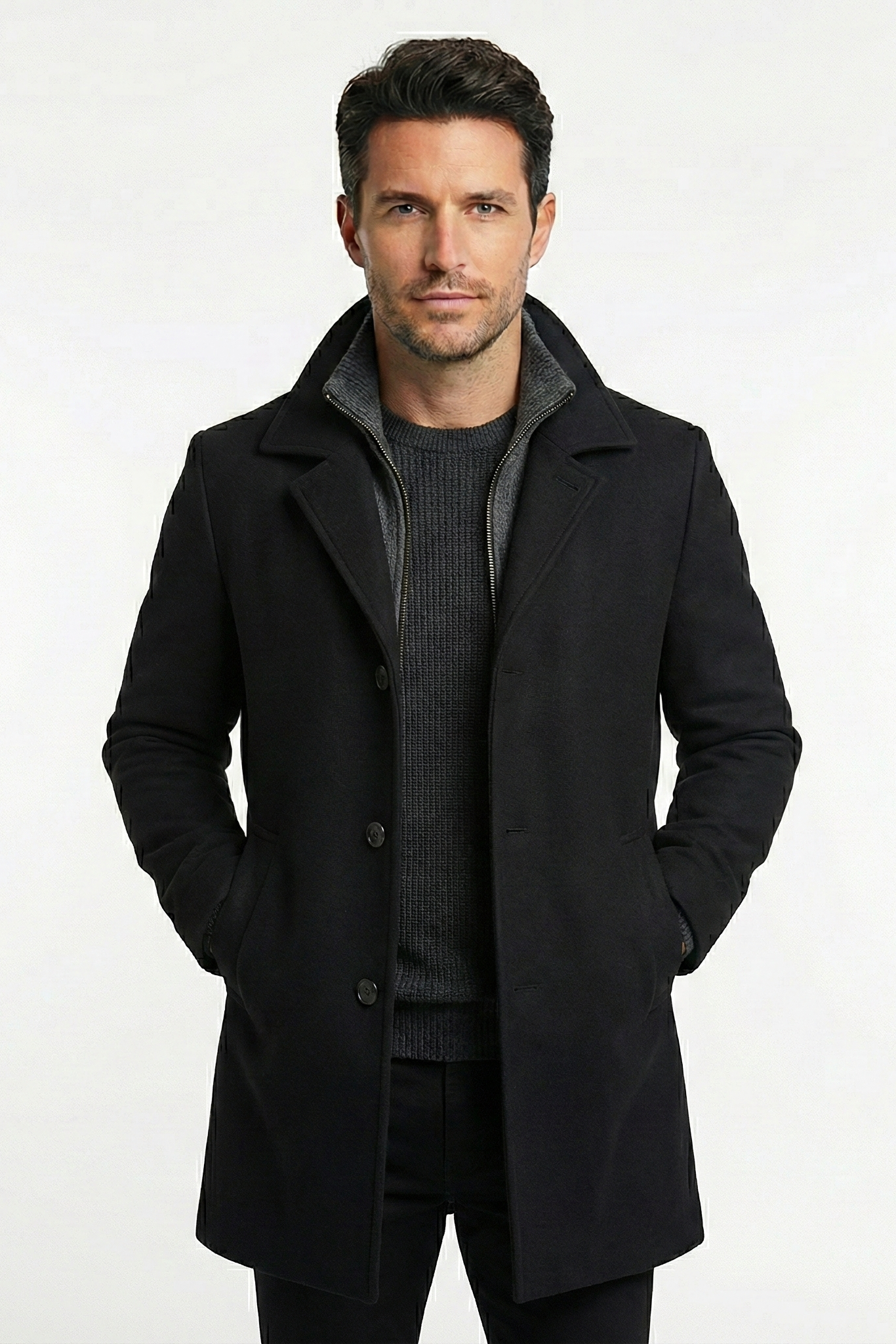 Peaky • Two-Piece Men’s Coat for Style and Warmth
