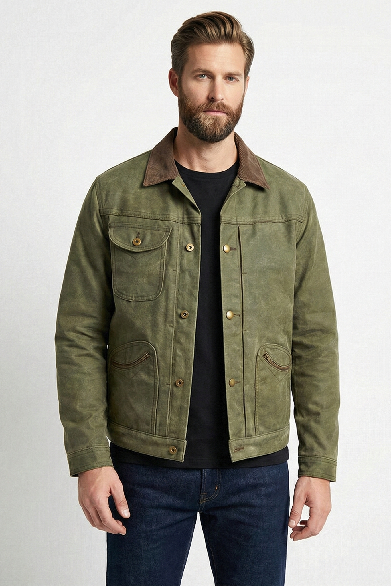 Men's Retro Motorcycle Breasted Jacket | Ponty