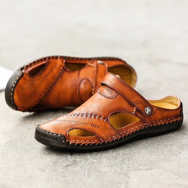 Orthopedic Leather Sandals • Ponty
