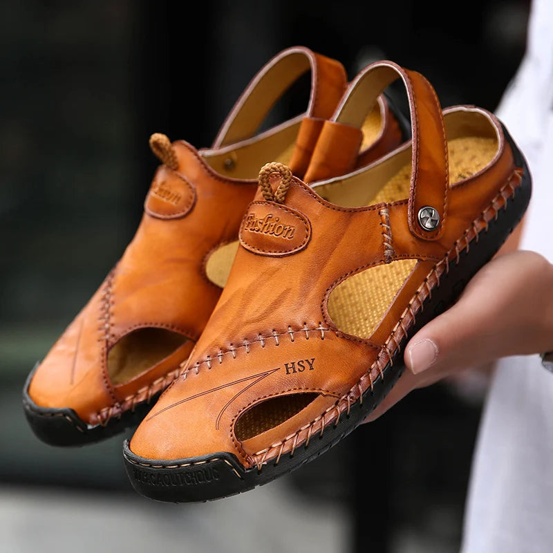 Orthopedic Leather Sandals • Ponty