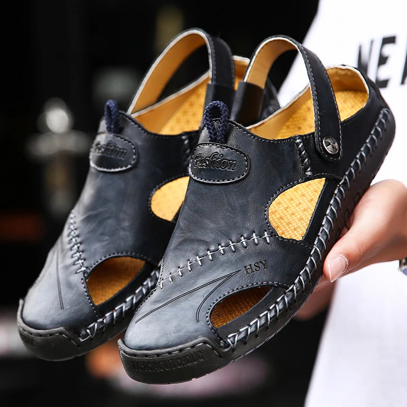 Orthopedic Leather Sandals • Ponty