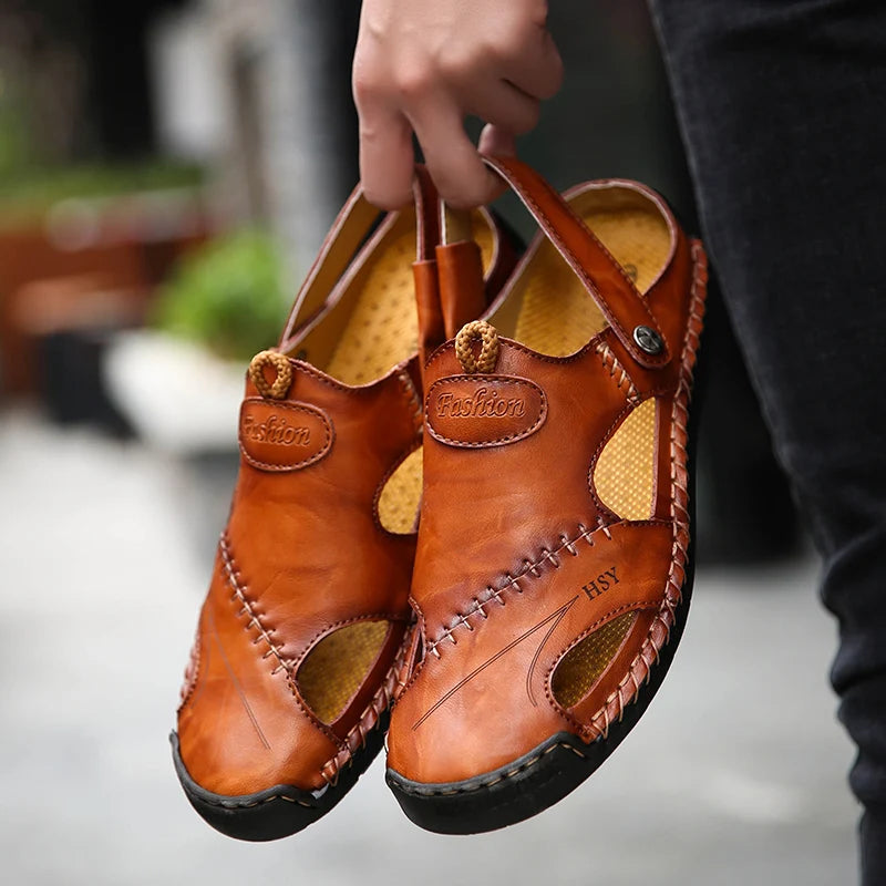 Orthopedic Leather Sandals • Ponty