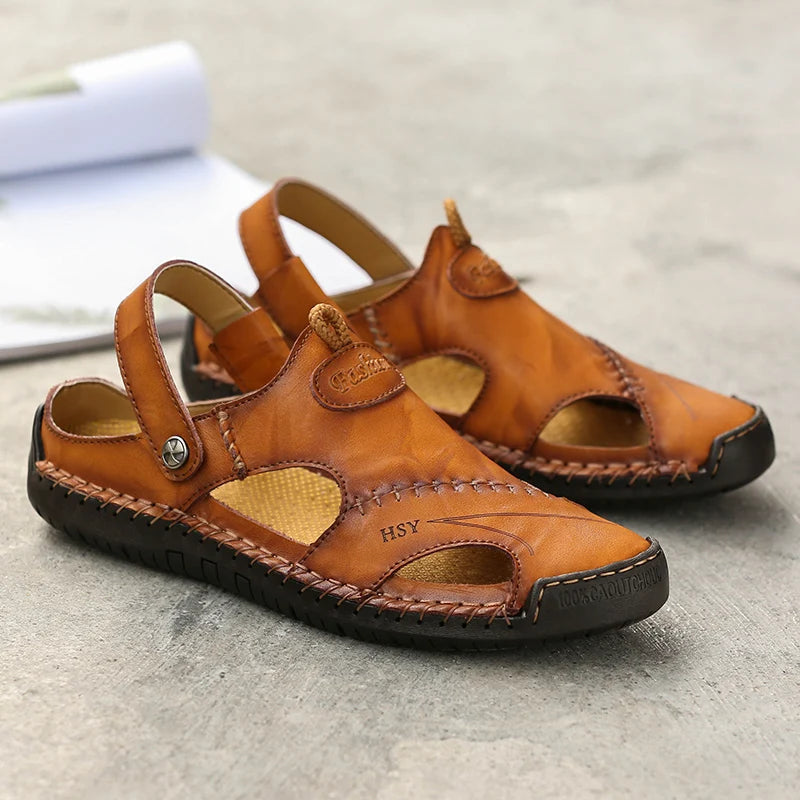 Orthopedic Leather Sandals • Ponty