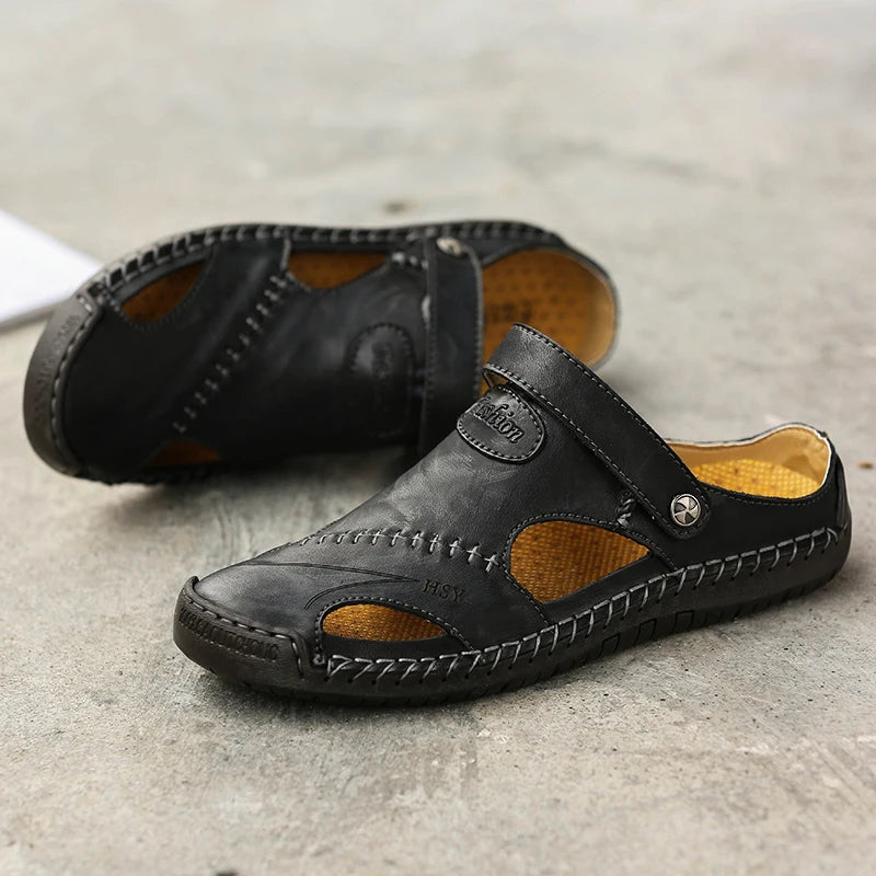 Orthopedic Leather Sandals • Ponty