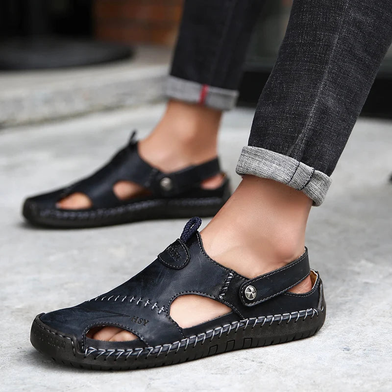 Orthopedic Leather Sandals • Ponty