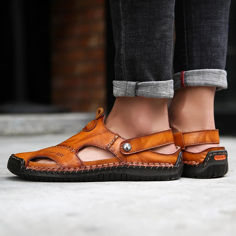 Orthopedic Leather Sandals • Ponty