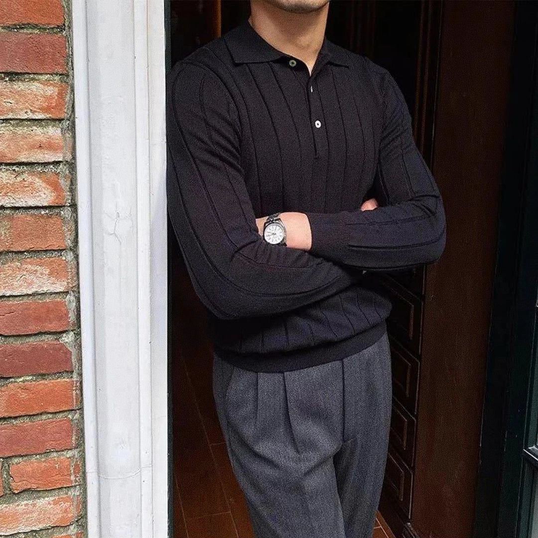 Men’s Polo Shirt Long Sleeve Reus | Ponty