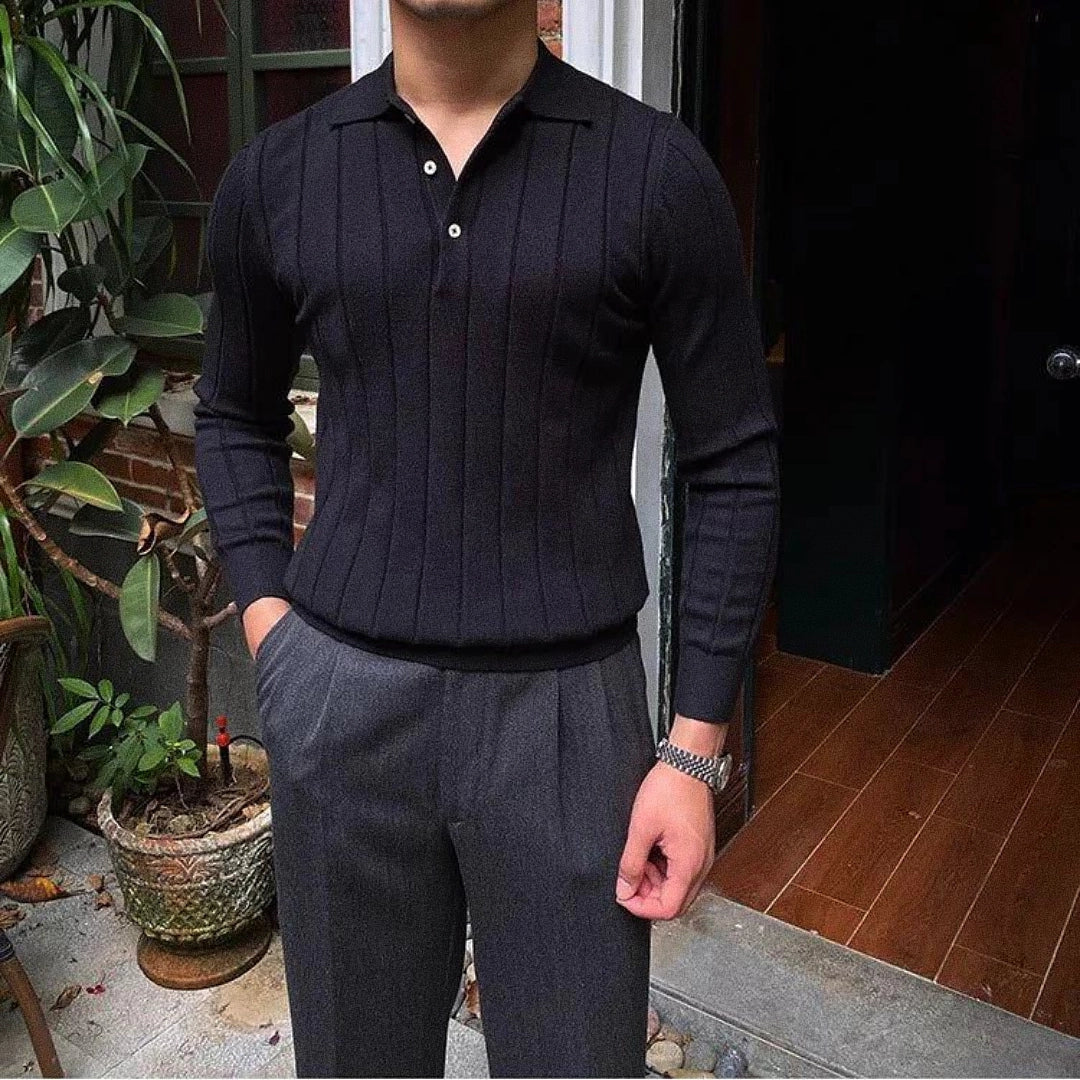 Men’s Polo Shirt Long Sleeve Reus | Ponty