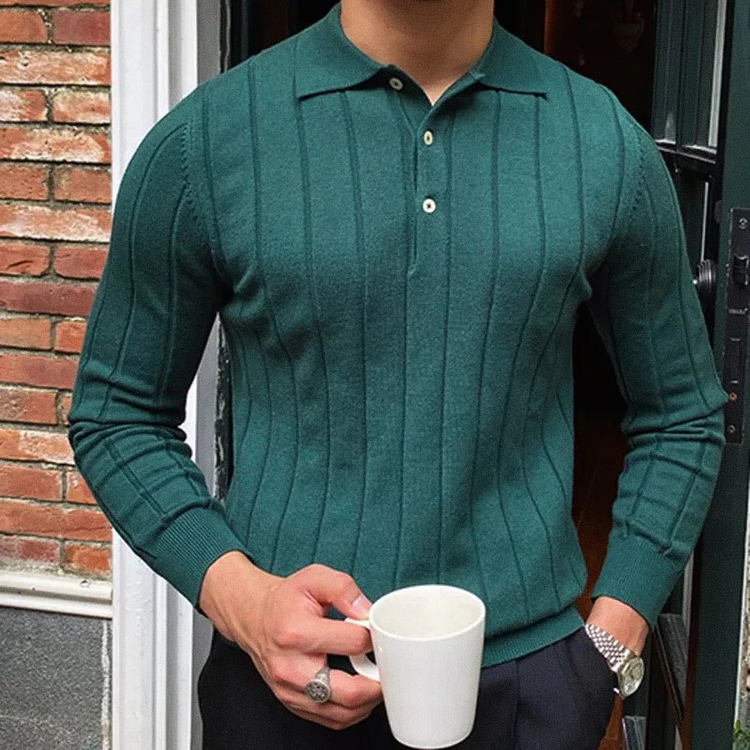 Men’s Polo Shirt Long Sleeve Reus | Ponty