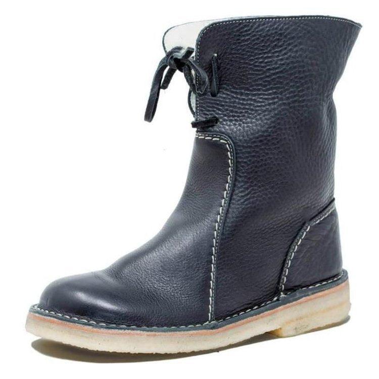 Waterproof Leather Polar Boots With Wool Lining | Ponty