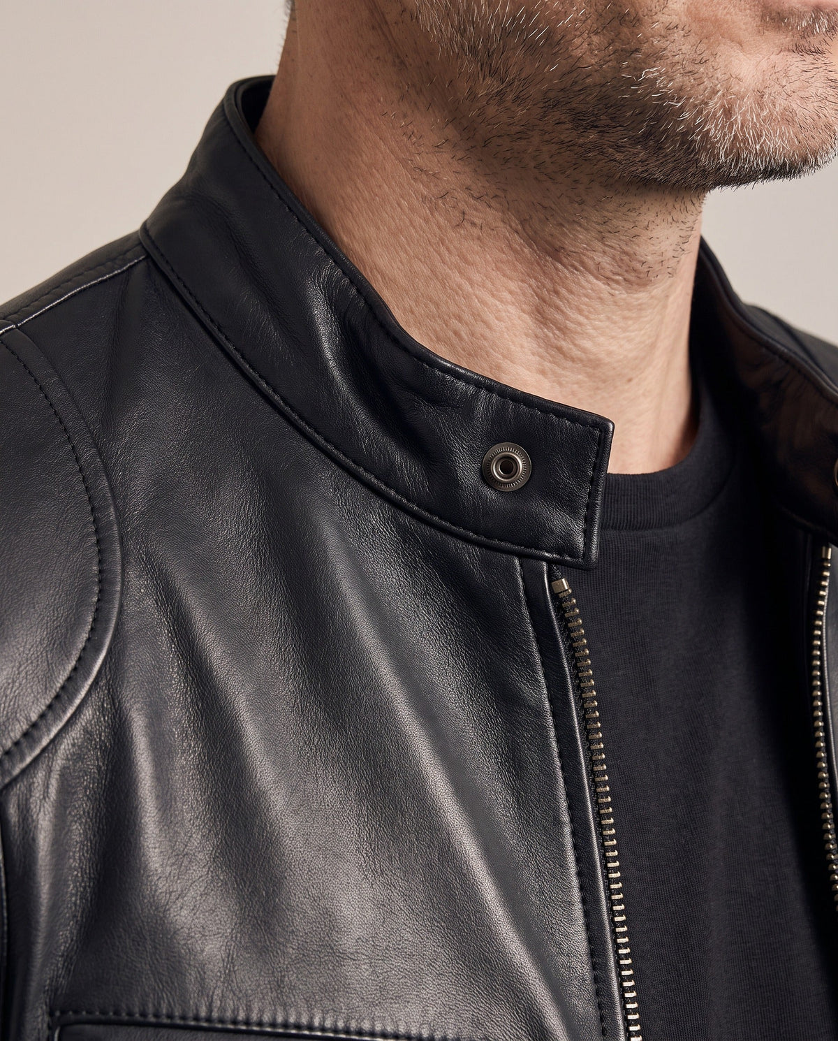 Close-up of the snap-button stand collar