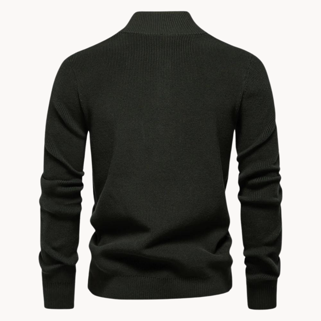 Ashton Button Mockneck Sweater | Ponty