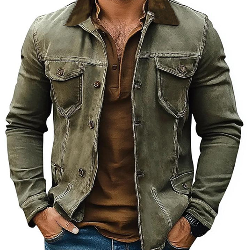 Men's Distressed Denim Jacket | Ponty