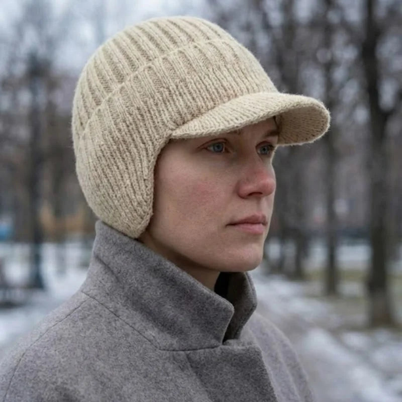 Thermal winter beanie with ear protection - FjordWarm