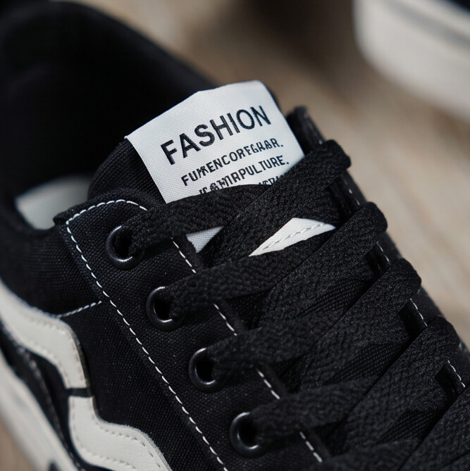 WaveStitch — Low-Top Canvas Sneaker with Contrast Detail
