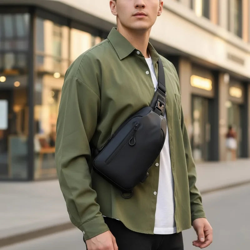 SyncPack • Waterproof Crossbody Bag with USB Port