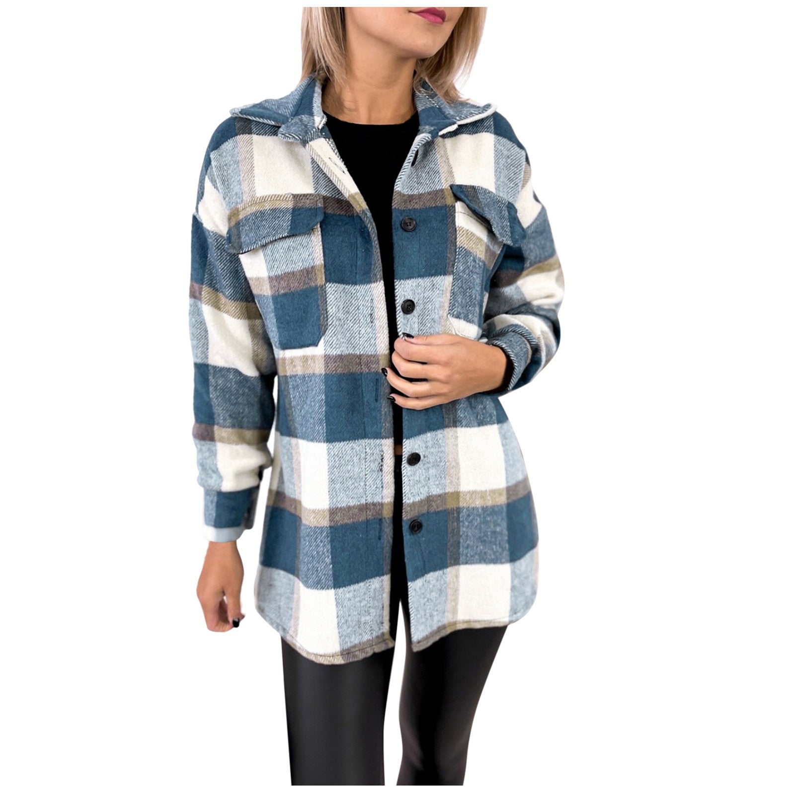 Breezy Check Collared Outerwear | Ponty