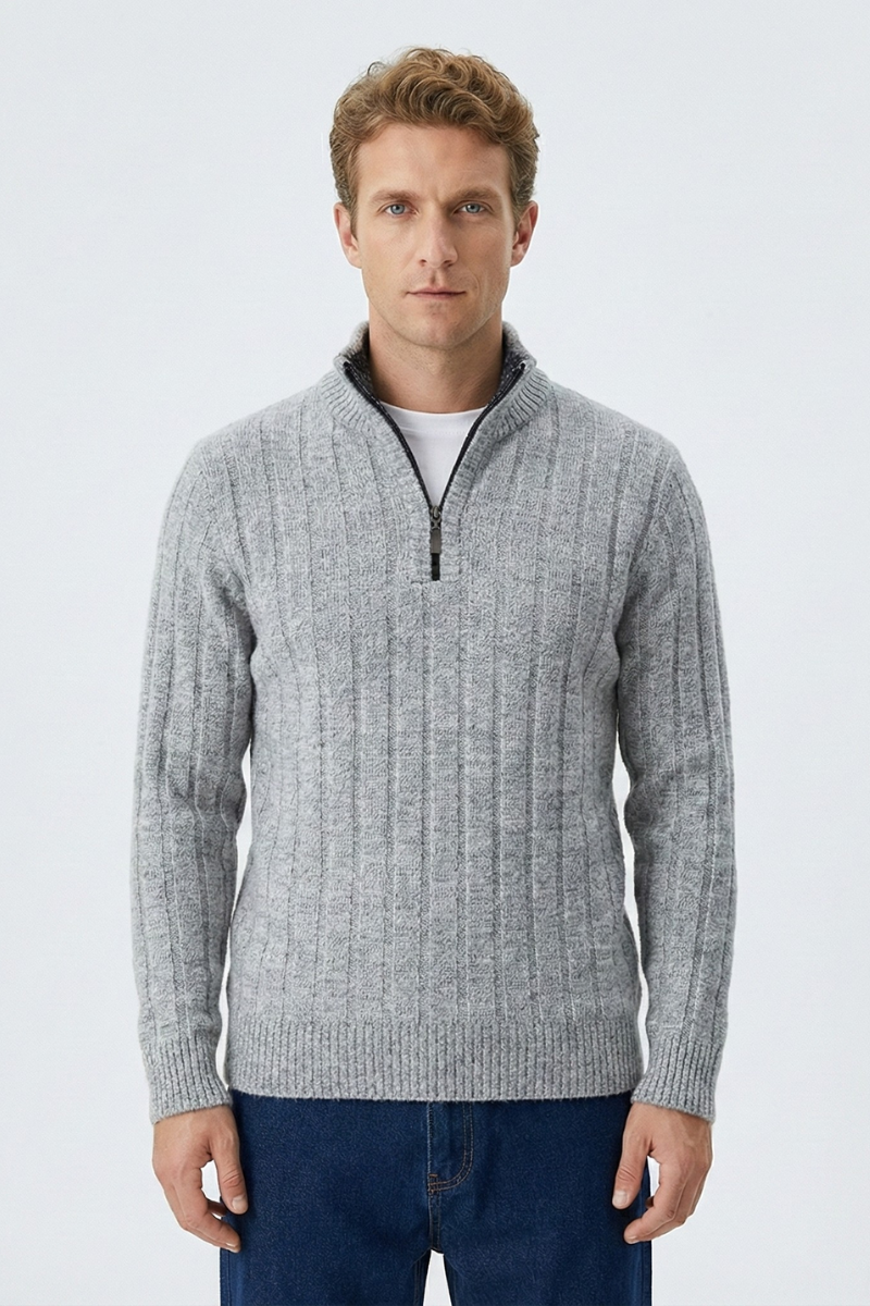 Freddie Quarter Zip Sweater | Ponty
