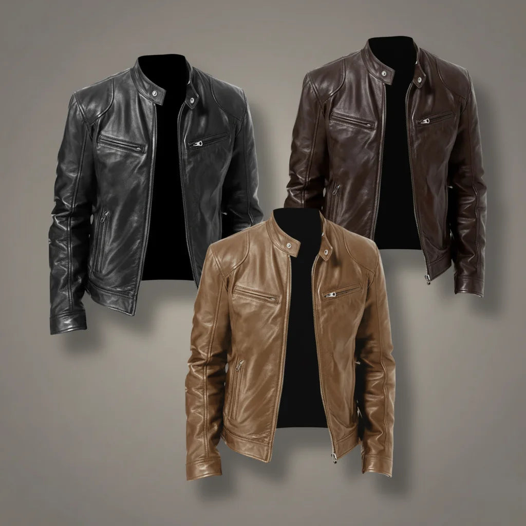 Trenton Leather Men's Jacket • Ponty