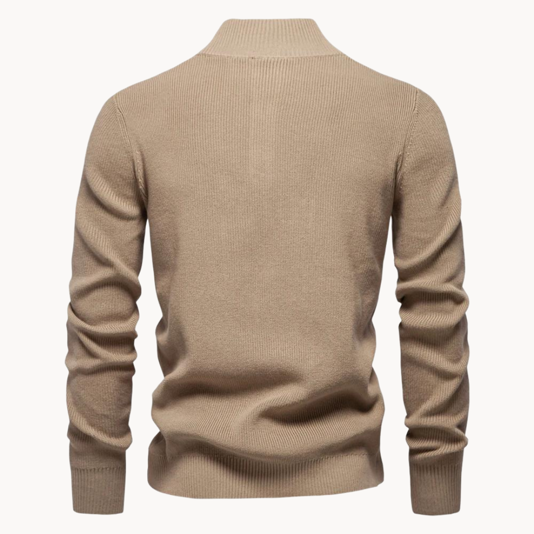 Ashton Button Mockneck Sweater | Ponty