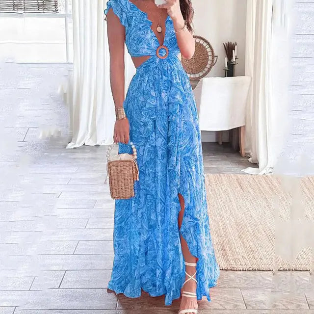 Women's Summer Dress - Sleeveless Round Neck Casual Dress | Ponty