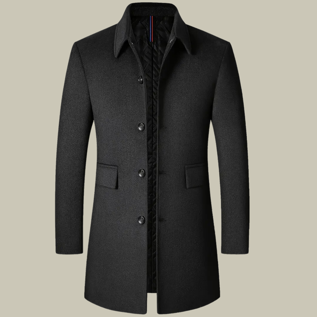 Men's Premium Woolen Long Jacket | Ponty