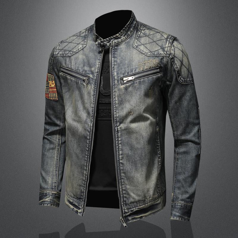 Men's Vintage Stand Denim Jacket | Ponty