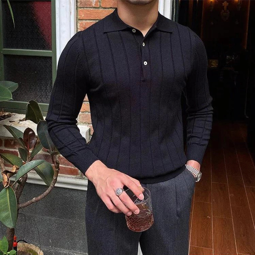 Men’s Polo Shirt Long Sleeve Reus | Ponty