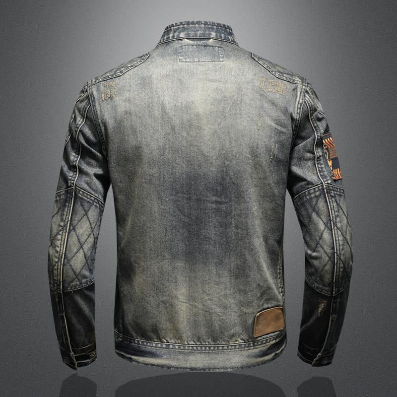 Men's Vintage Stand Denim Jacket | Ponty