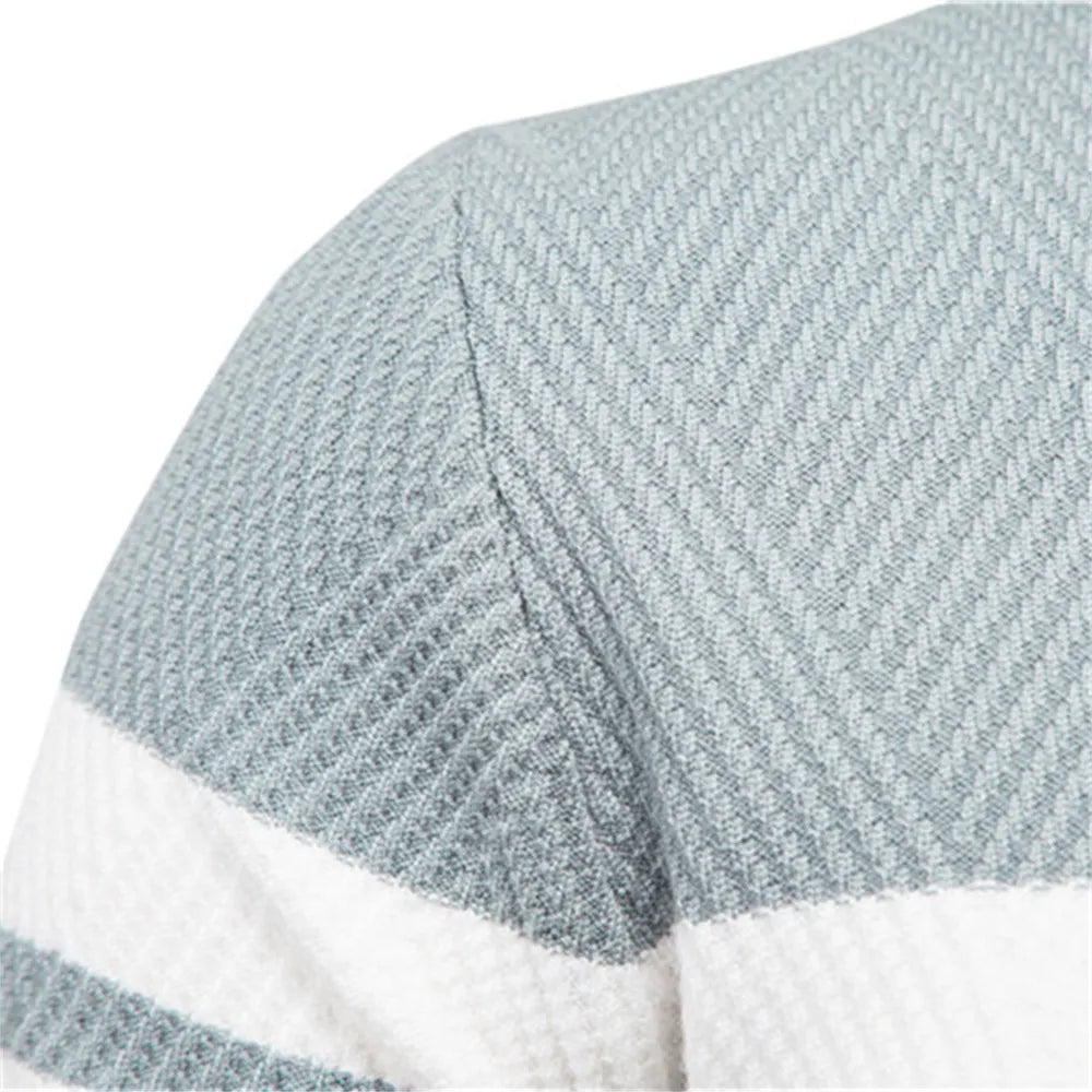 Zander Field Stripe Cotton Crewneck | Ponty
