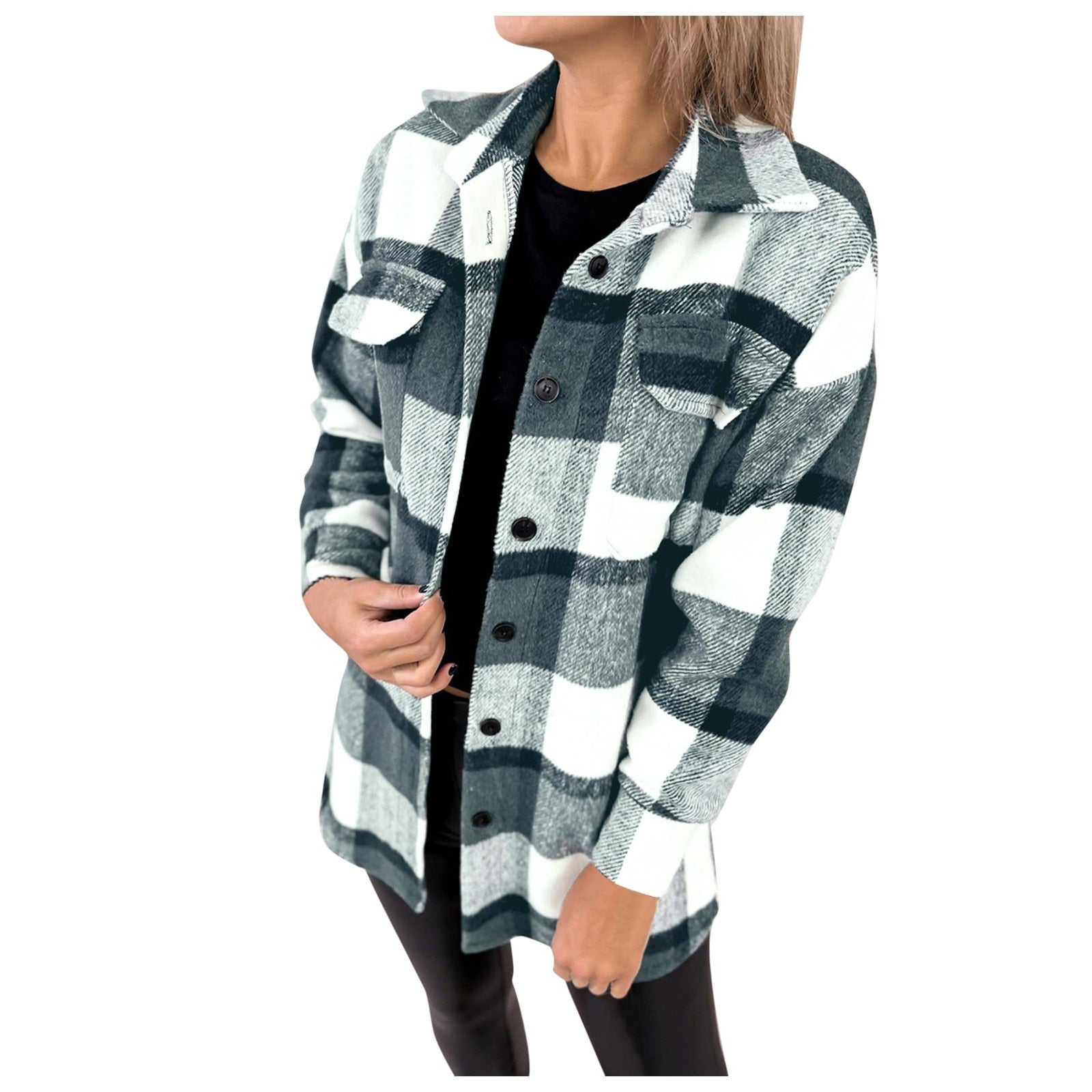 Breezy Check Collared Outerwear | Ponty