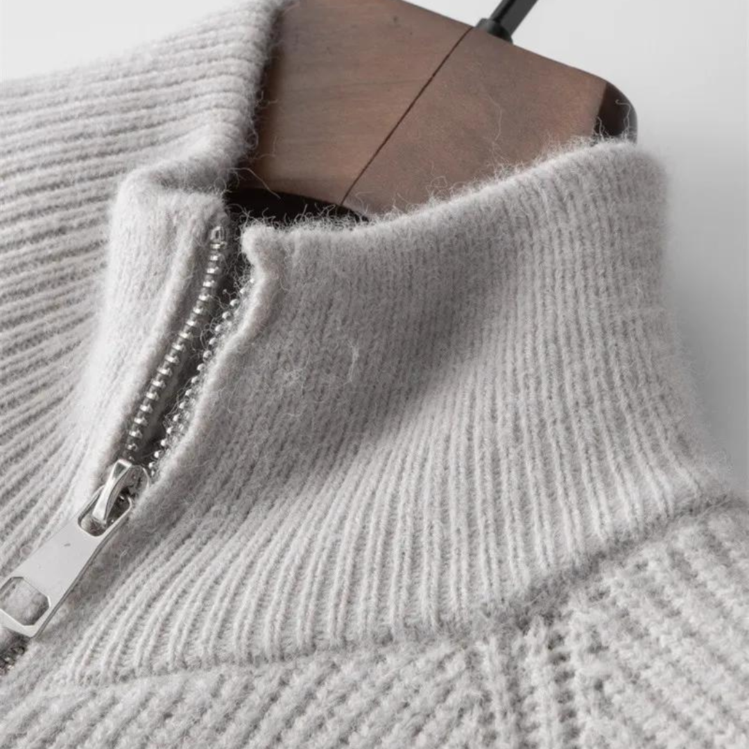 Colton Cashmere Zip Sweater | Ponty