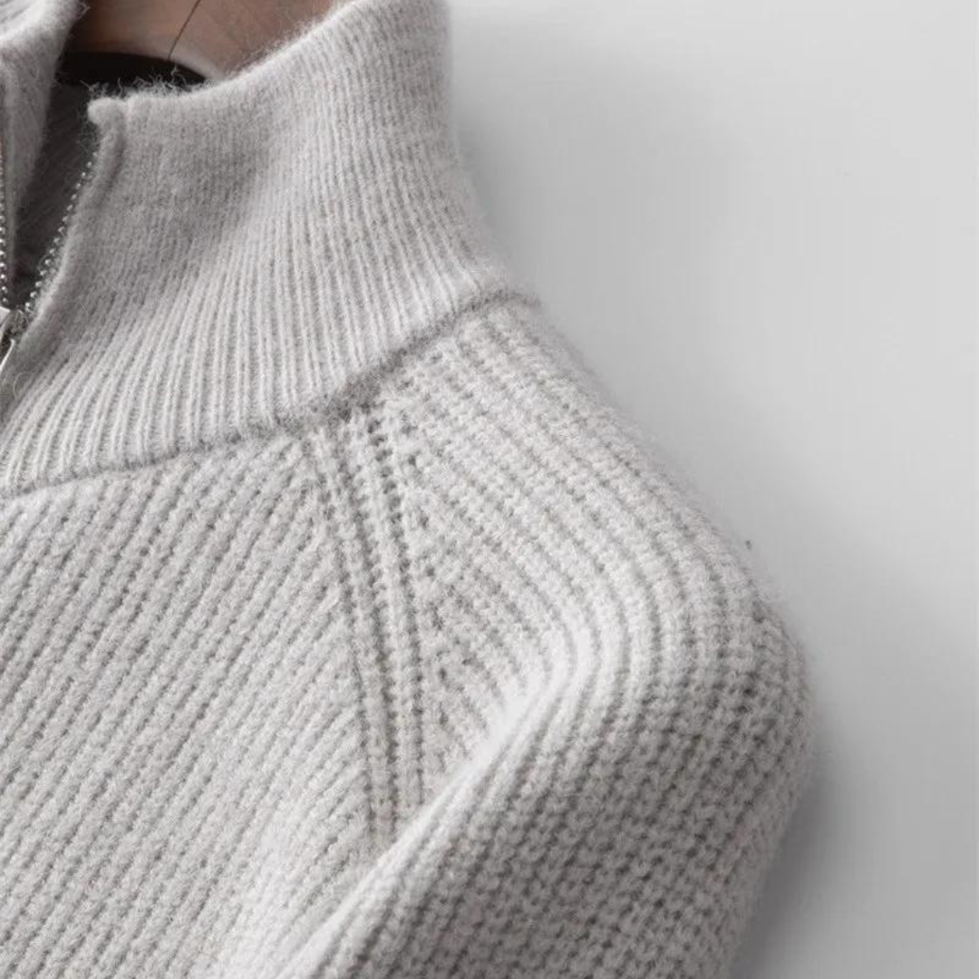 Colton Cashmere Zip Sweater | Ponty