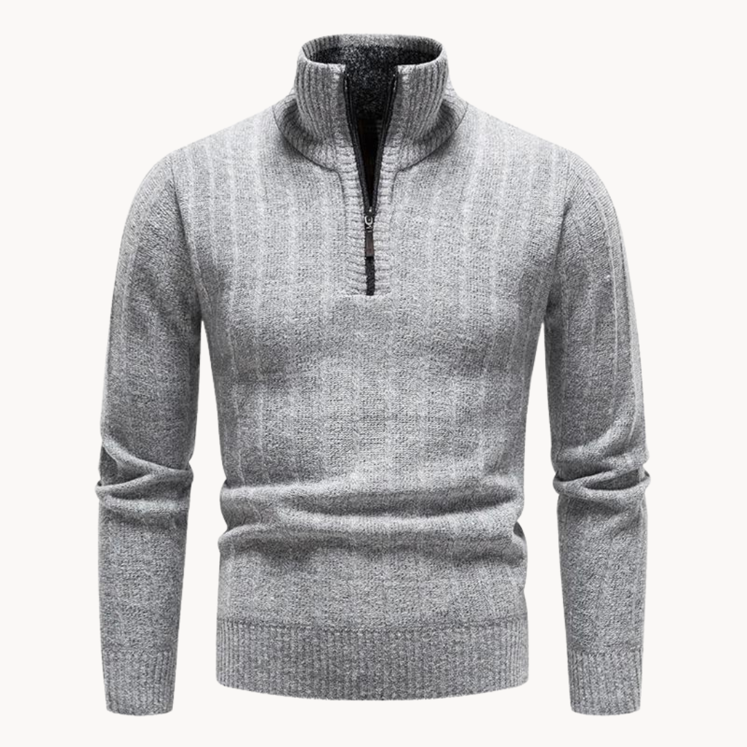 Freddie Quarter Zip Sweater | Ponty