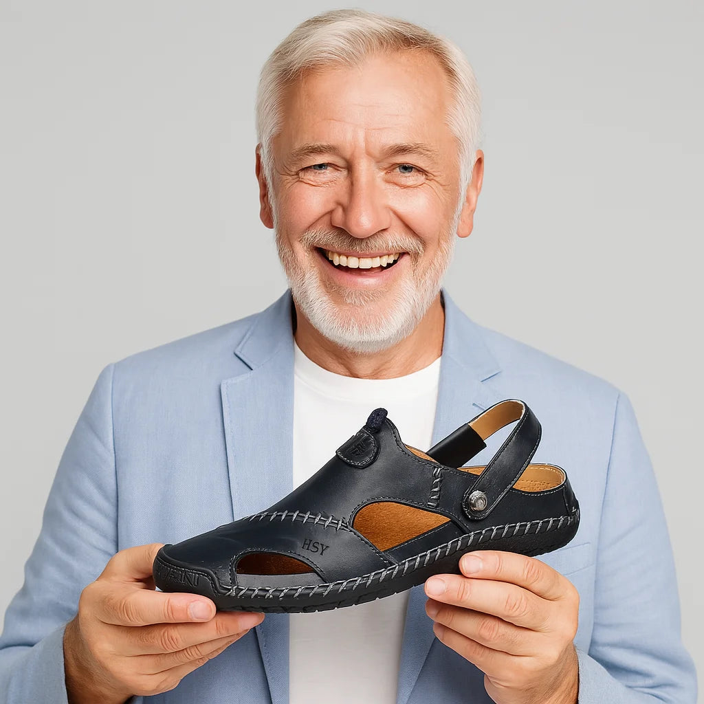 Orthopedic Leather Sandals • Ponty