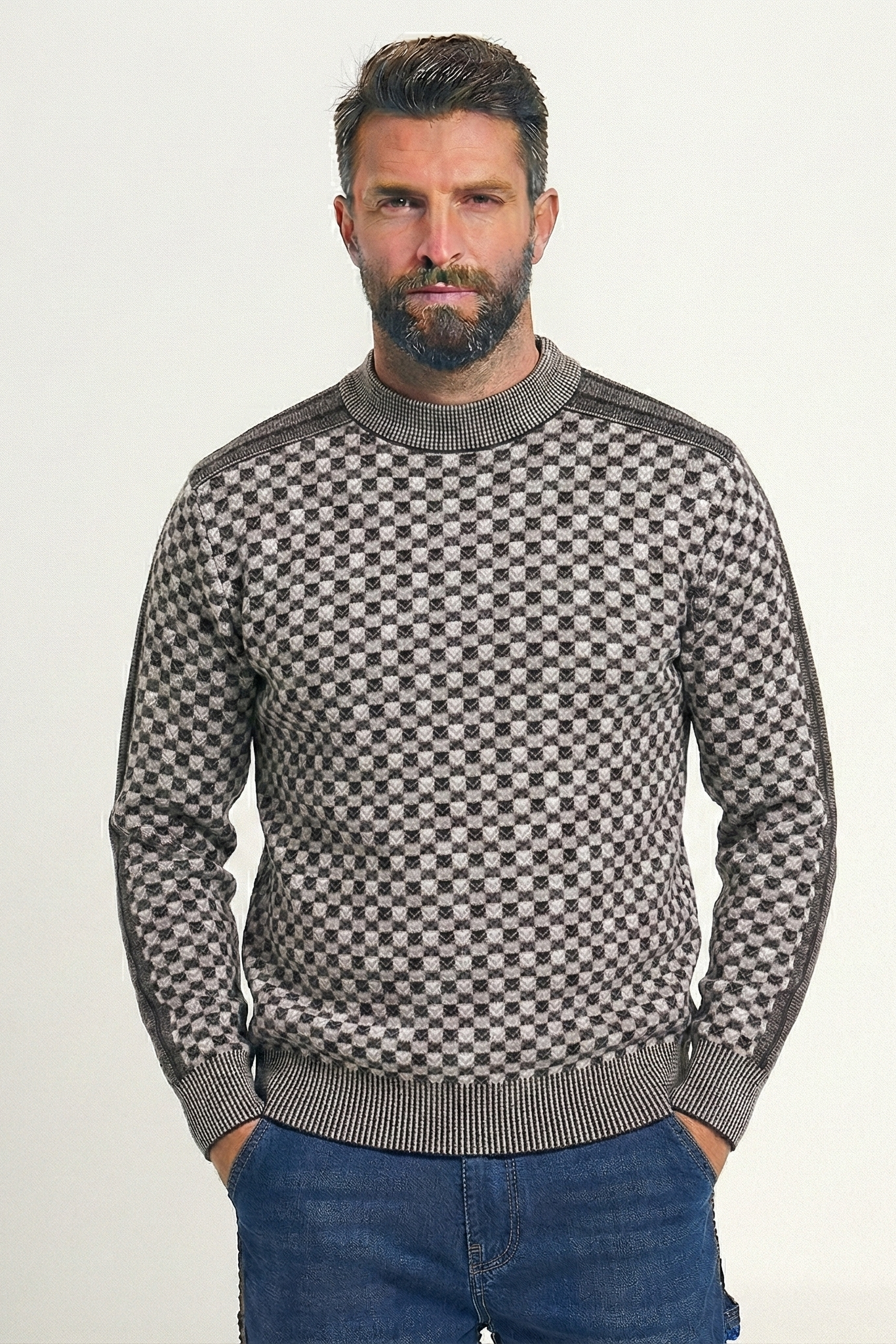 Raiden Patterned Sweater | Ponty