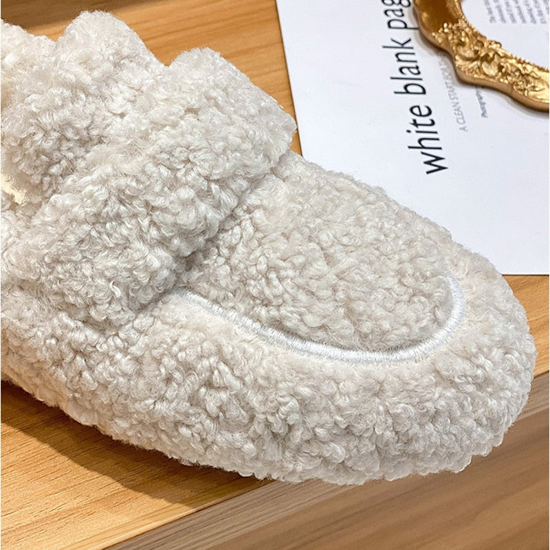 Arielle Plush Moccasins With Non-Slip Sole | Ponty