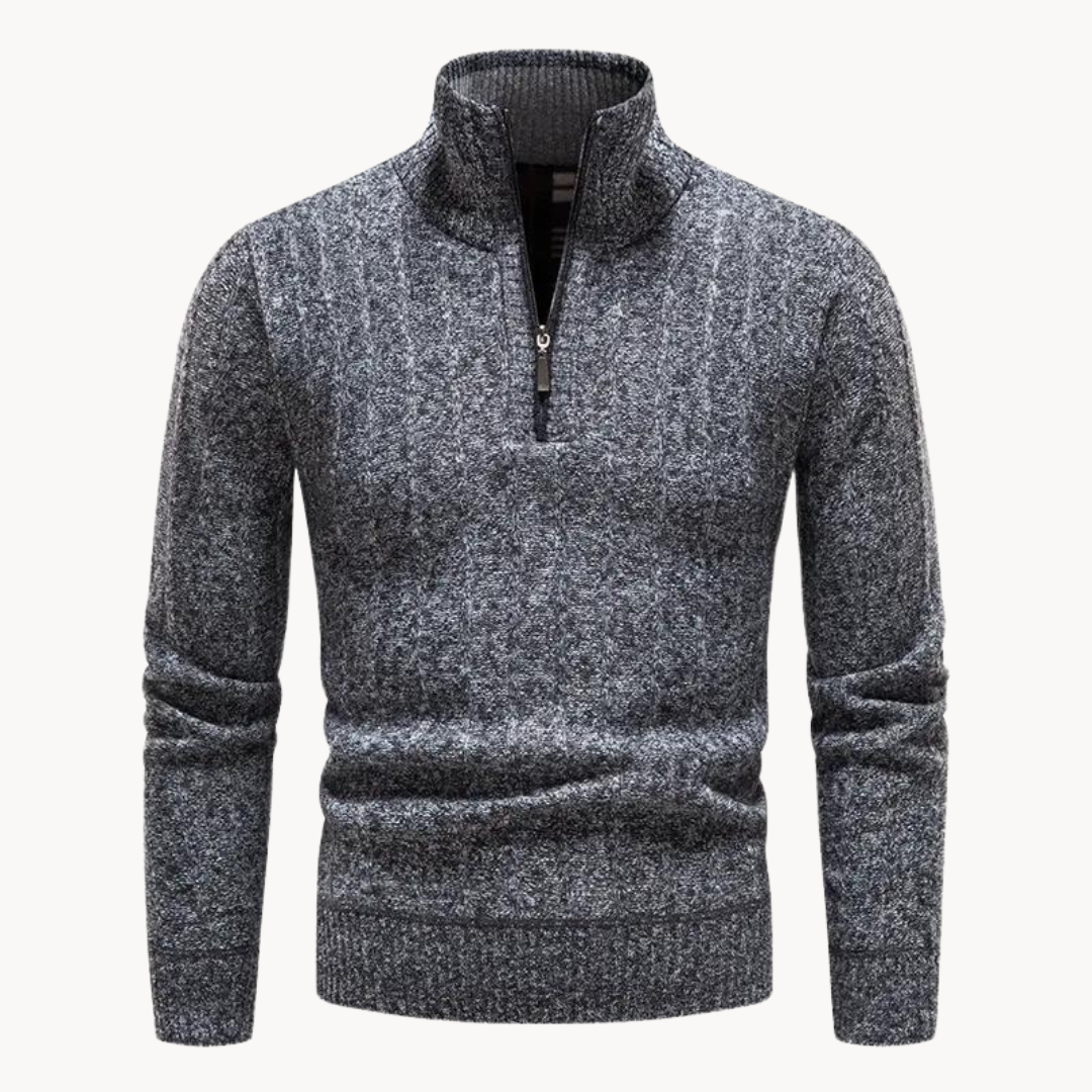 Freddie Quarter Zip Sweater | Ponty