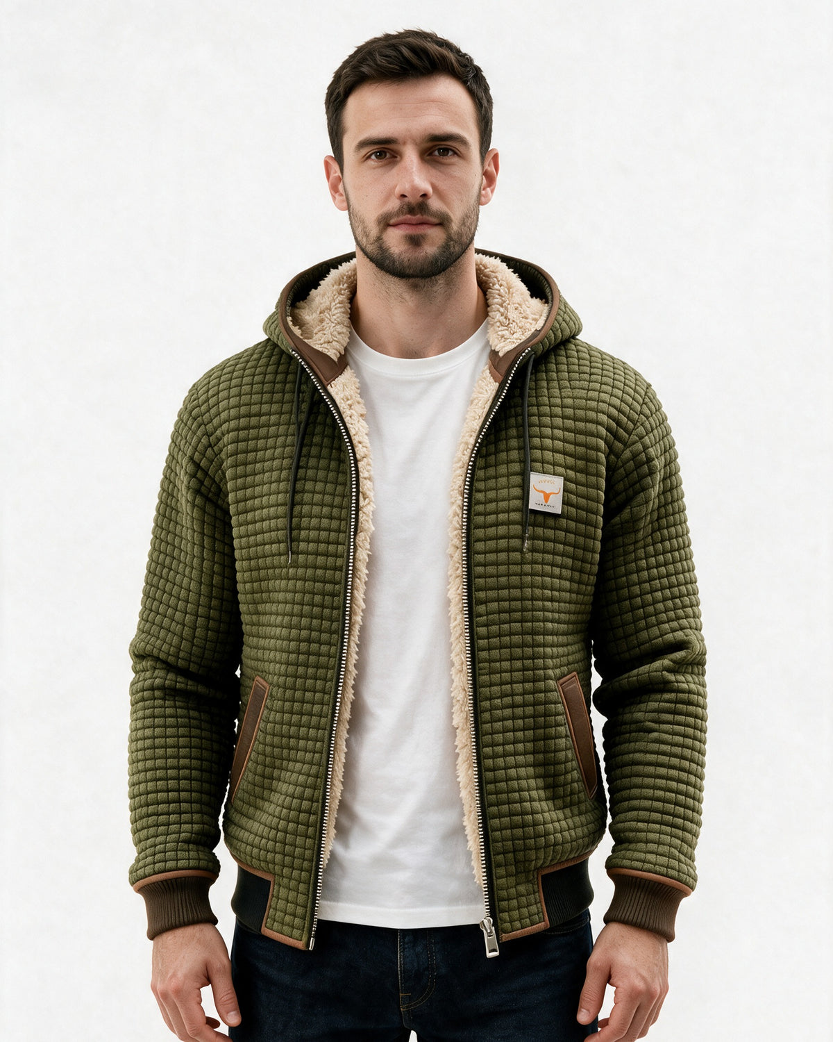 Brampton jacket in Green, front