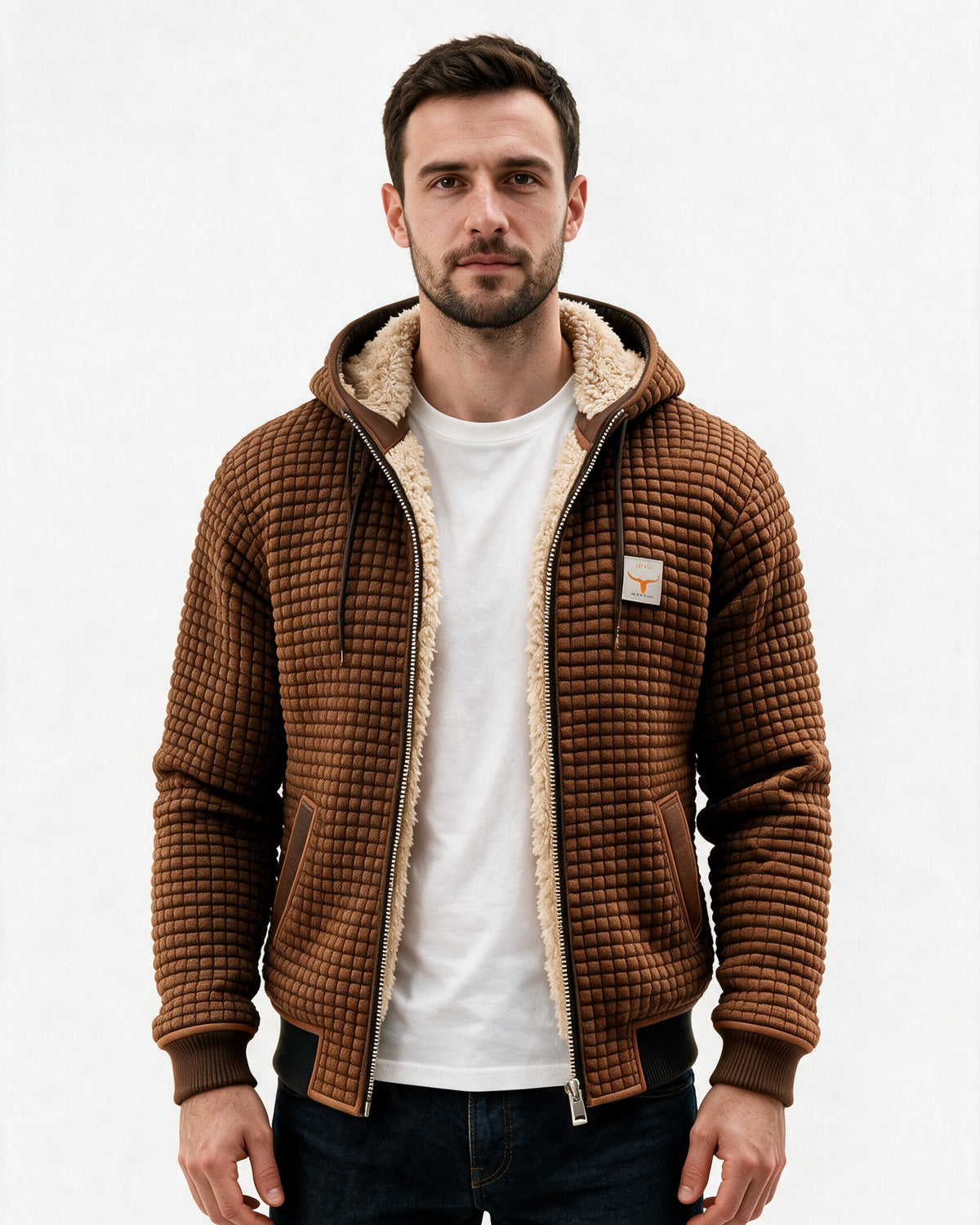 Brampton jacket in Brown, front